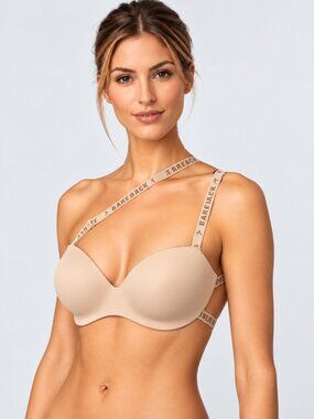 BAREBACK SexyBack Tan  Multiway Convertible Underwire Bra 32D NWT